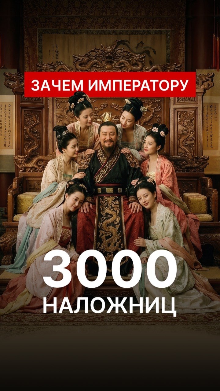 У императоров было по 3000 наложниц? Правда ли это? Рассказали в видео.   Подписывайтесь!