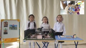 «Үлэ скверин» макета. Кэпсииллэр Давыдова Сайыына, Васильева Айталаана, Ким Ася