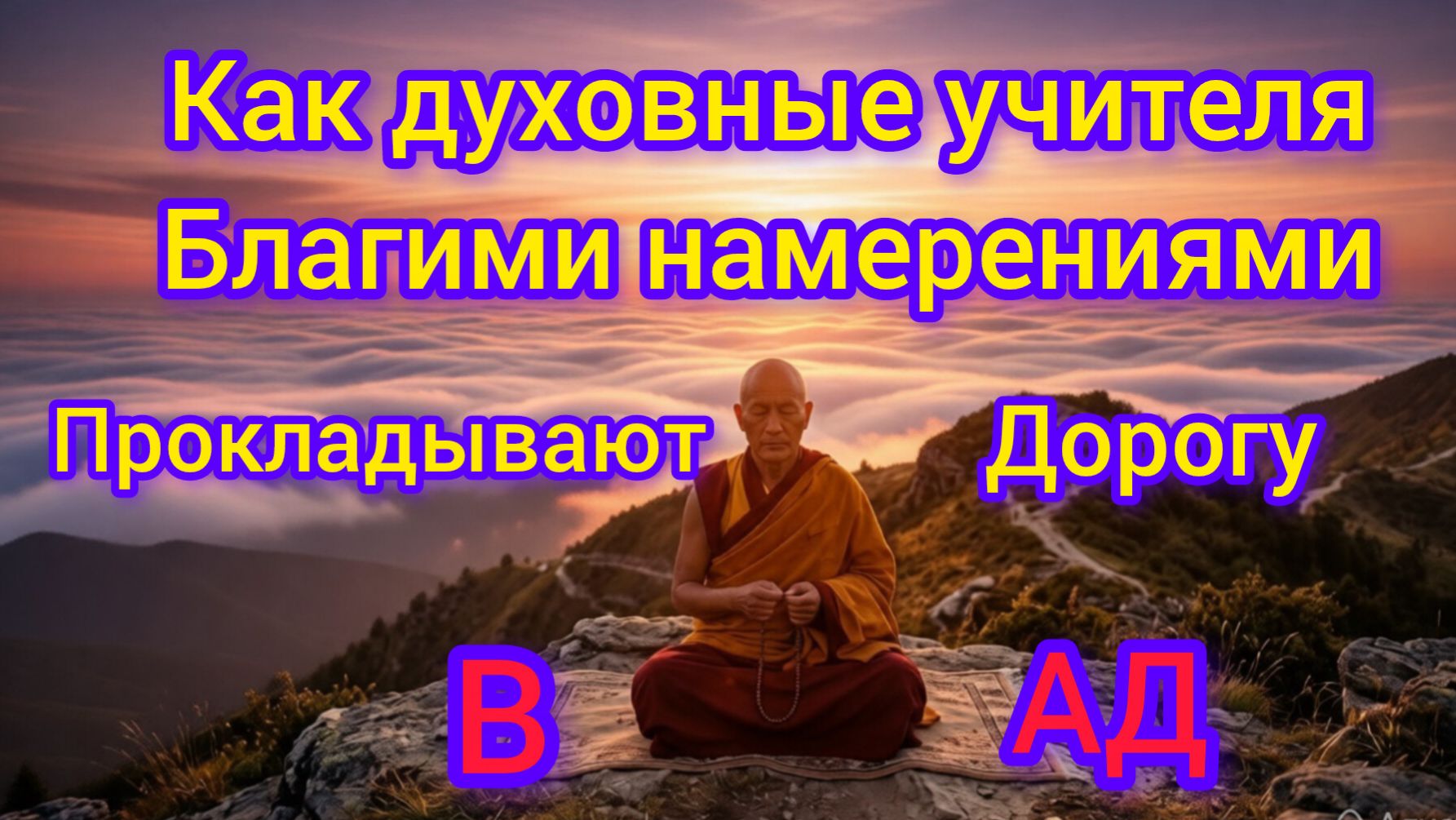 как духовные учителя благими намерениями прокладывают дорогу в АД.