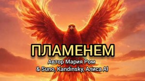 ПЛАМЕНЕМ Автор Мария Ром #песня #музыка #марияром #новаяпесня
