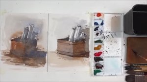 Лучшее упражнение для развития навыков работы с акварелью! Контроль воды