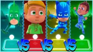 Герои в масках ⚡️ Coffin Dance в Tiles Hop lvl 22 - Мультик PJ Masks