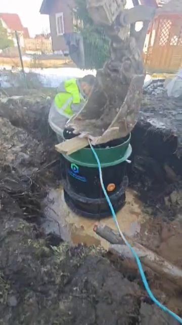 Монтаж Септика Аэробокс БИО 4