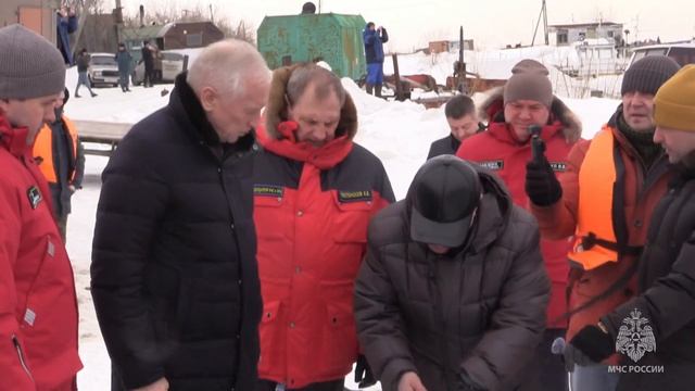 В Томской области стартовали плановые ледовзрывные работы на Томи