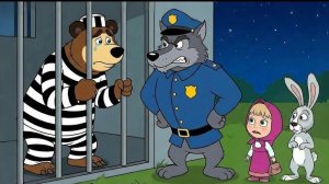 Шокирующая ошибка, Медведь попал в тюрьму?? | Фан-версия мультфильма «Маша и Медведь»