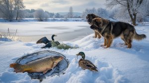 От н0ля к двум. Ловля карпа весной по холодной воде! Еле открылись...