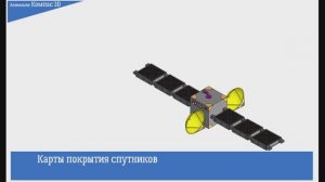 Карта покрытия телекоммуникационных спутников