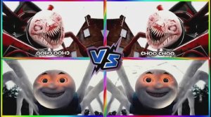 БИТВА ПОЕЗДОВ-МОНСТРОВ: Музыкальные Прыжки и Крутые Поезда — Веселый Мультик 🚂💥