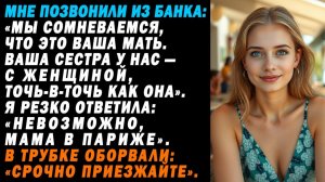 Звонок из банка: Ваша мама —не та, за кого себя выдает. Сестра знает|Истории из жизни|Аудио рассказы
