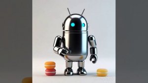 android ест конфетку