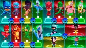 МЕГАМИКС Герои в масках ⚡️ Coffin Dance в Tiles Hop lvl 17-20 - Мультик PJ Masks