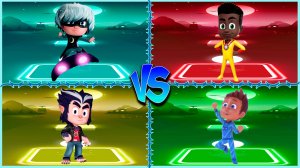 Герои в масках ⚡️ Coffin Dance в Tiles Hop lvl 20 - Мультик PJ Masks