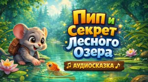 Сказка: Пип и секрет лесного озера. Аудиосказка для детей.Слушать сказку про мышонка для сна.Серия 2