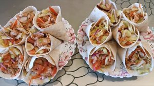 Вкусные конверты из лепёшек