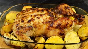 Вкусная и сочная курица с картошкой в духовке  Так просто, но так вкусно!  Вкусные Советы