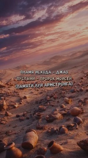 ПЛАМЯ ИСХОДА - ДЖАЗ ПУСТЫНИ - ПРОРОК МОИСЕЙ (ПАМЯТИ ЛУИ АРМСТРОНГА)
