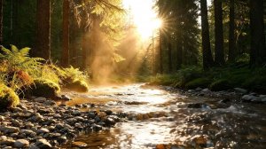 Расслабляющая река: 💧🕊️ звуки текущей реки и пение птиц для глубокой релаксации.