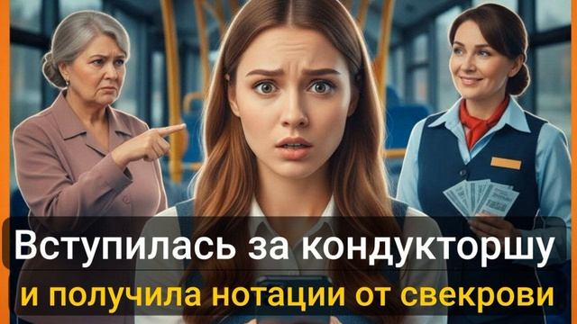 Истории из жизни \ Вступилась за кондукторшу в автобусе и получила нотации..