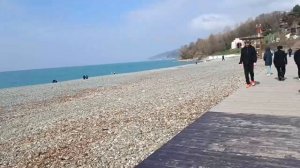 Обстановка в Сочи в конце марта-2026 😎Обзор пляжей Мамайки! 🔥Отдых в Сочи в межсезонье