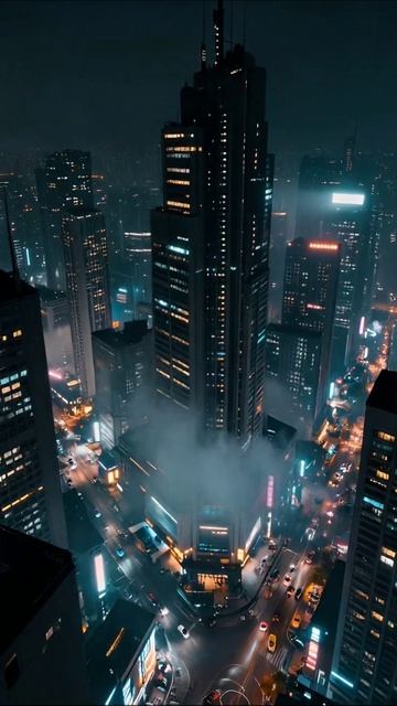 Ночной город: магия огней #город #ночь #архитектура