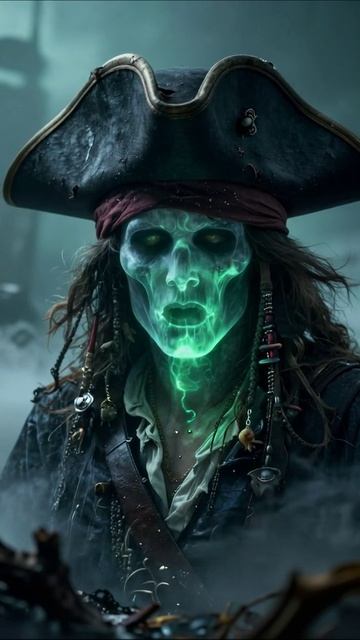 Призрачный пират: приключения на море #пираты #приключения #ужасы