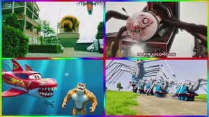 БИТВА ГЕРОЕВ-МОНСТРОВ! 🚂🦈 ЧУ-ЧУ ЧАРЛЬЗ ПРОТИВ ПАУКА ТОМАСА И МАКВИНА АКУЛЫ! Мультик Игры 🏆