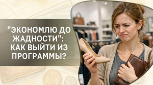 "Экономлю до жадности": как выйти из программы?
