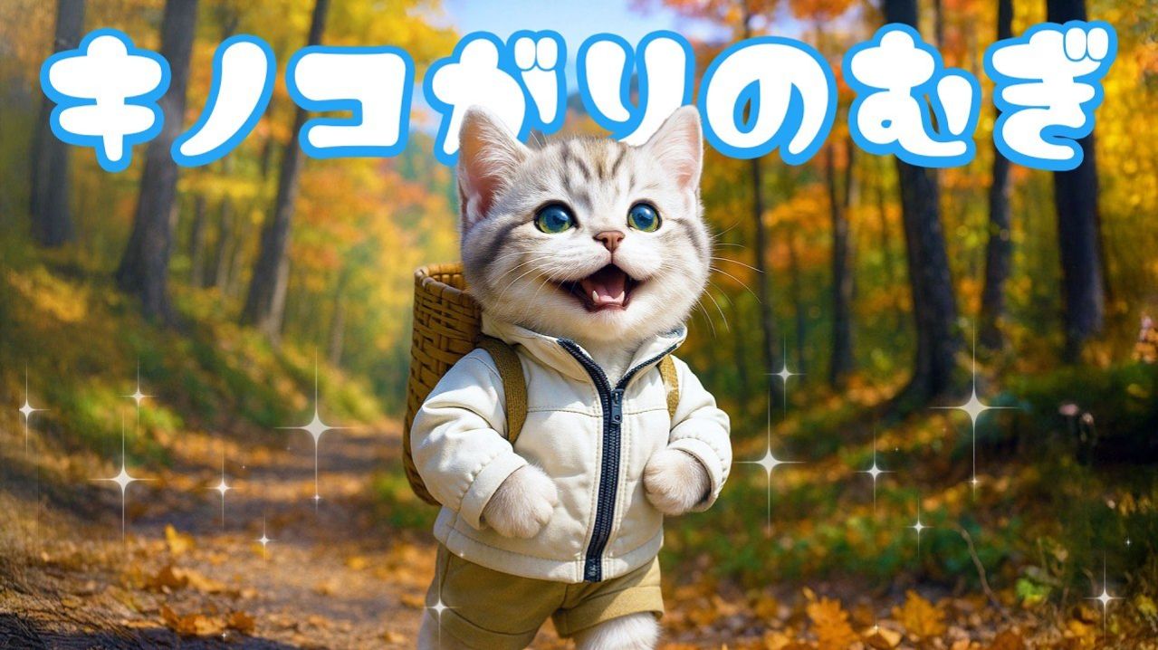 【Офисный котик Муги】 Репортаж из жизни Муги, который отправился собирать грибы 🐱🍄