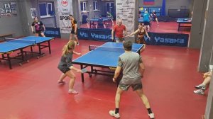 III ф. Ревука/Сидоренко (661) - Веселов/Попова (823) настольный теннис 22.03 Парный МИКСТ турнир