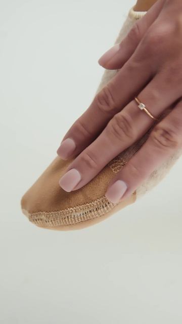 Следки из овечьей шерсти с замшевыми вставками