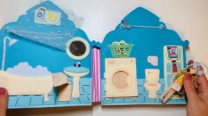 Развивающая книга для девочки. Кукольный домик из фетра.