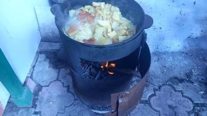 Что получилось буду кушать с солёными шампиньонами