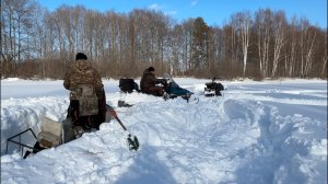 Катаемся в плюсовую температуру на тайге и буран и мотособака.