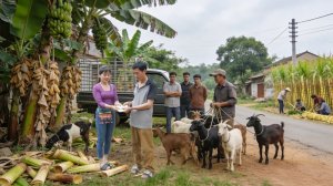 Купите более 1000 коз и доставьте их на рынок для продажи | 190 дней выживания без электричества.