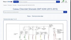 Схемы Chevrolet Silverado GMT K2XX (2013-2015)