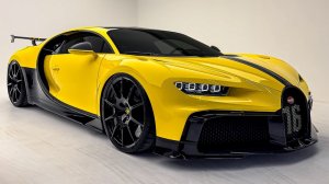 Bugatti Chiron Pur Sport — обзор интерьера и экстерьера.