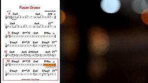 Smooth Jazz Fusion Groove в тональности G Minor (99 bpm) – минусовка Energetic Fusion