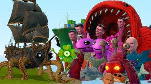 Новый Морской Краб-парусник-монстр Из Семейства Крабтаниковых Против Морских Чудовищ