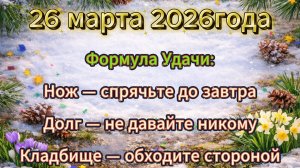Народные приметы на 26 марта 2026 года