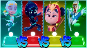 Герои в масках ⚡️ Coffin Dance в Tiles Hop lvl 21 - Мультик PJ Masks