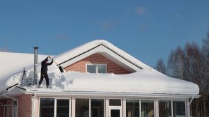 20 минут чистки снега. Зима 2026