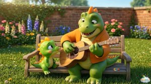 Папа и динозаврик Тоша строят скворечник! 🛠️ Песенка для малышей