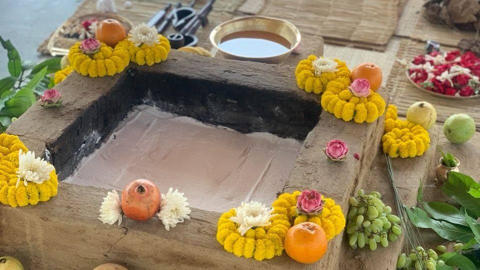 23.03.2026 Маха Лакшми ягья в храме Кришна Баларам.