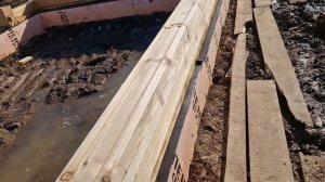 Дом из профилированного бруса в тёплый угол.  Что делать если не хватает ленты фундамента под стены?