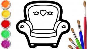 Мультик для детей-Как нарисовать КРЕСЛО/Рисование КРЕСЛА для детей