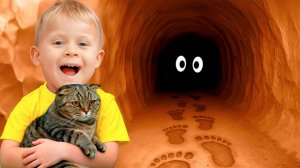 Спасаем Котенка из Пещеры! Приключение для Детей