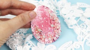 Красивая ИДЕЯ из картона и ткани - пасхальное яйцо 💖 Пасхальный декор своими руками DIY