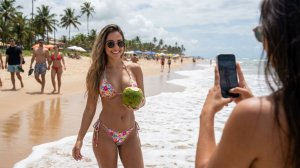 ДЕВУШКИ КРАСАВИЦЫ ПОКОРЯЮТ ТУРИСТОВ РИО СВОЕЙ КРАСОТОЙ