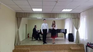 Дуэт Романенко Ксения и Романенко Максим. Муз. А. Даргомыжского, слова народные "Ванька-Танька"