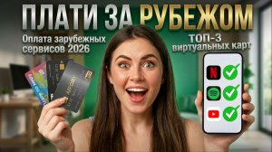 Оплата зарубежных сервисов 2026 | ТОП-3 виртуальных карт